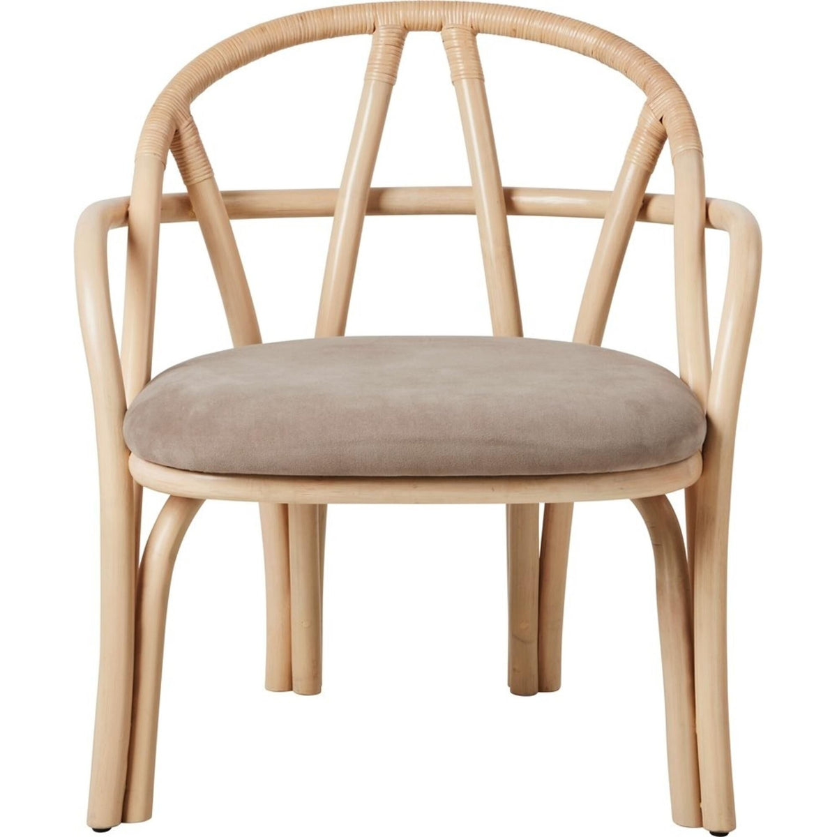 Bistra Armchair Natural Lacquered Rattan/Fustagno Limonta 002
