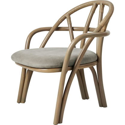 Bistra Armchair Olive Stained Rattan/Fustagno Limonta 003