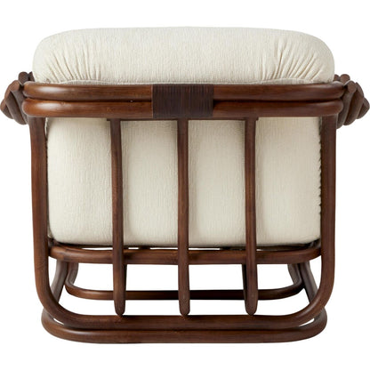 Poltrone Tria Armchair Dark Rattan/Bouclé 001