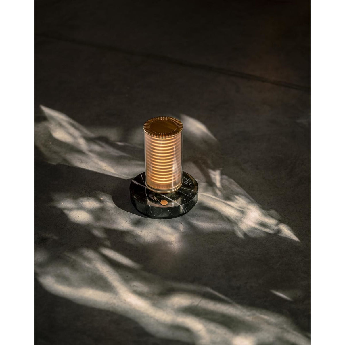 DCWédtions La Lampe Frechin Portable Lamp Gold/ Black Marble