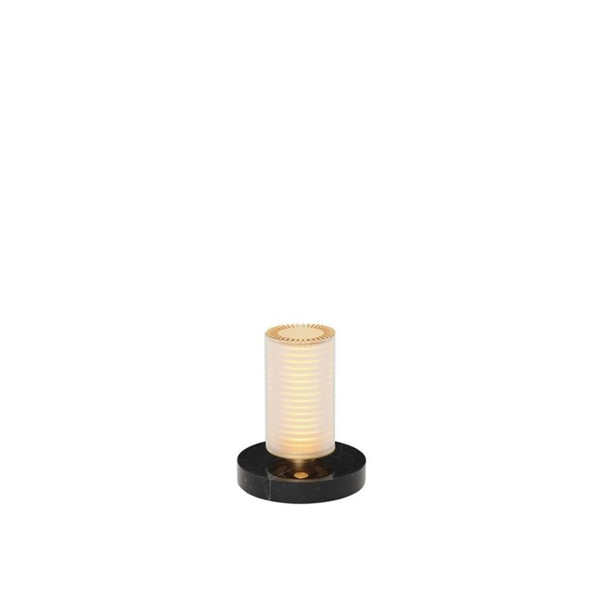 DCWédtions La Lampe Frechin Portable Lamp Gold/ Black Marble