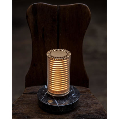 DCWédtions La Lampe Frechin Portable Lamp Gold/ Black Marble