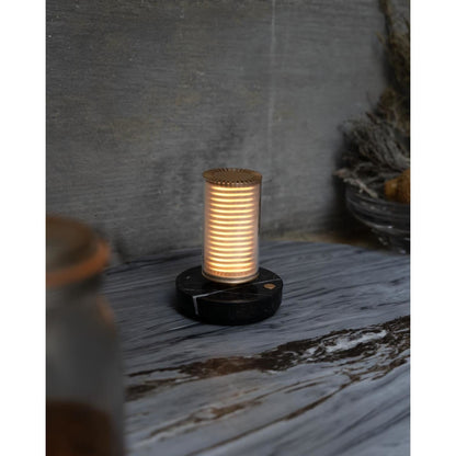 DCWédtions La Lampe Frechin Portable Lamp Gold/ Black Marble