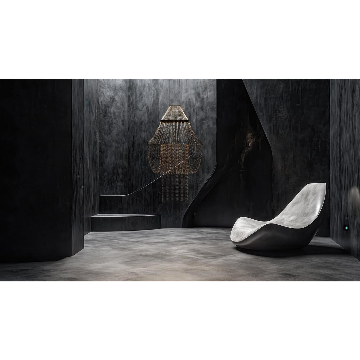 DCWédtions Lamp C Pendant Stainless Steel/ Black