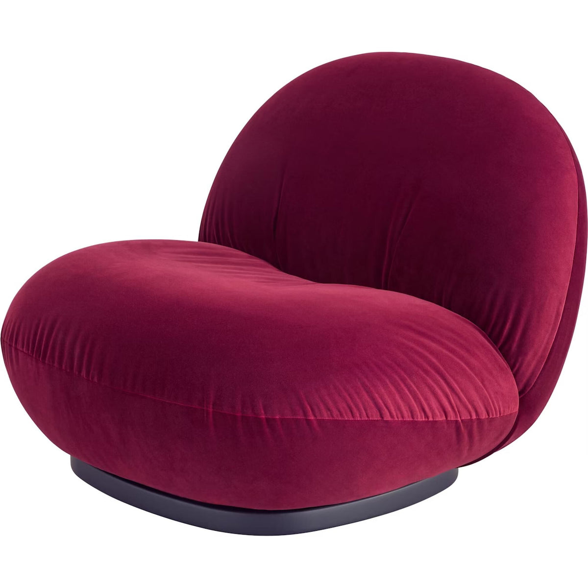 Pacha Armchair Dora Boucle 0001 With Base In Pearl Gold