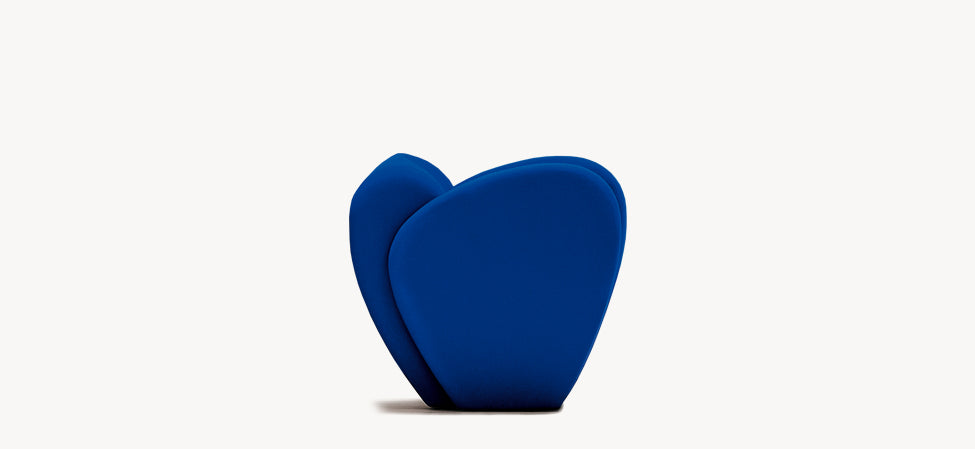 SIZE TEN - Polyester easy chair with armrests