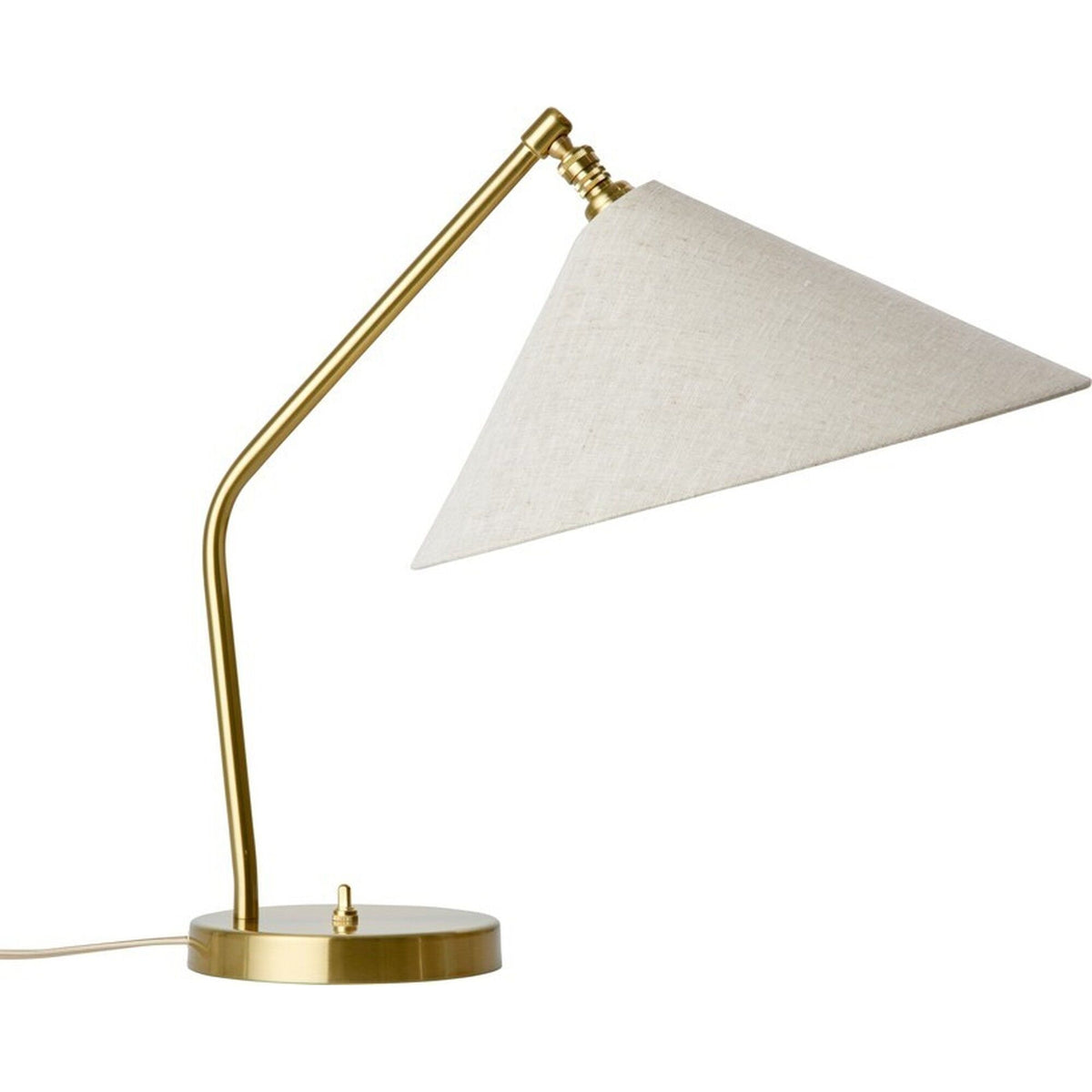 Gräshoppa Table Lamp Brass/ Canvas