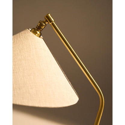 Gräshoppa Table Lamp Brass/ Canvas