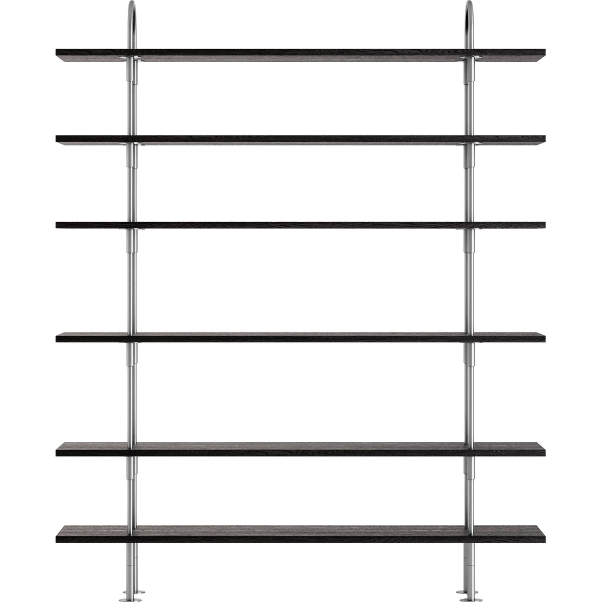 Keen 160 Shelving System 6 Shelves Stainless Steel/Ash Veneer