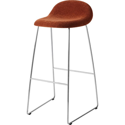 3D Bar Stool H75 Stainless Steel/Belsuede Special Dedar 133