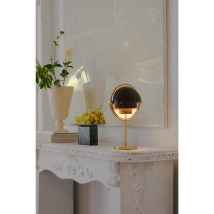 Multi-Lite Limited Edition Portable Lamp Mocha Brown/ Brass