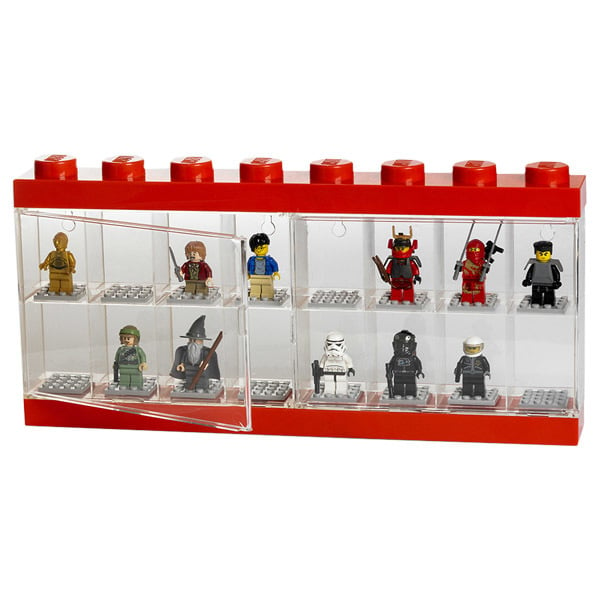 Lego Minifigure Display Case 16 by Room Copenhagen #red #