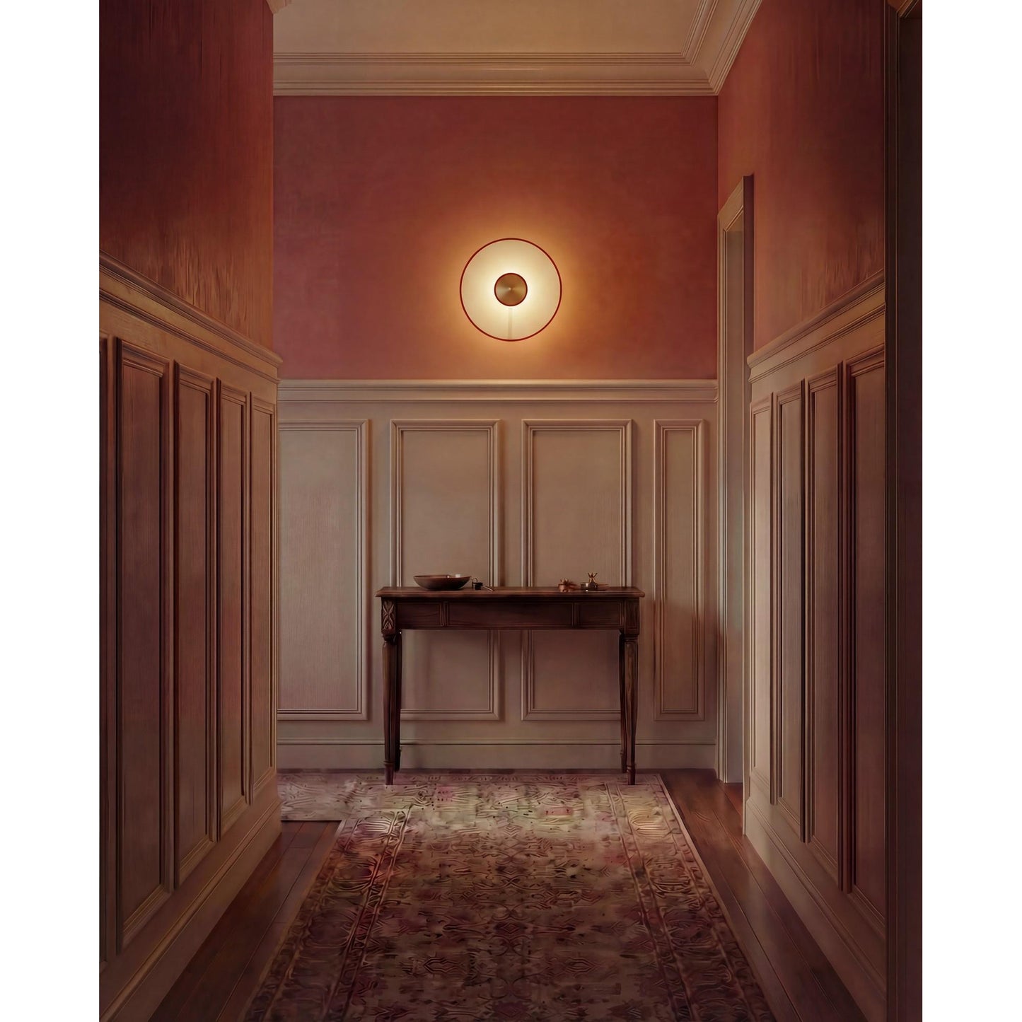 Edgeform Tafta Wall/ Ceiling Light Ø40 Red/Off-White