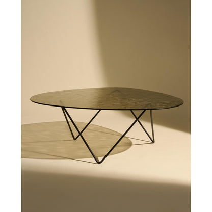 Pedrera Coffee Table Black Semi Matt/ Bronze/ Glass