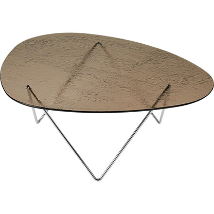 Pedrera Coffee Table Brass Semi Matt/ Bronze/ Glass