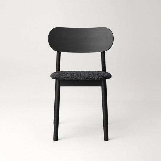 Decotique Elephant Dining Chair Black/Anthracite Bouclé