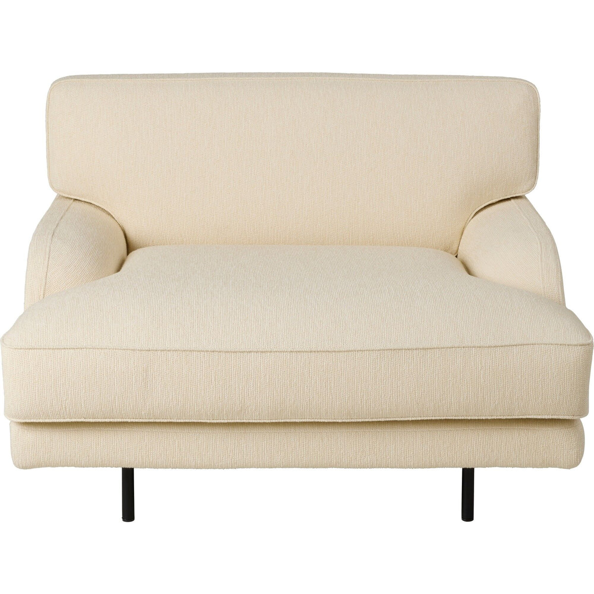Flaneur Armchair Black/ Bouclé 001