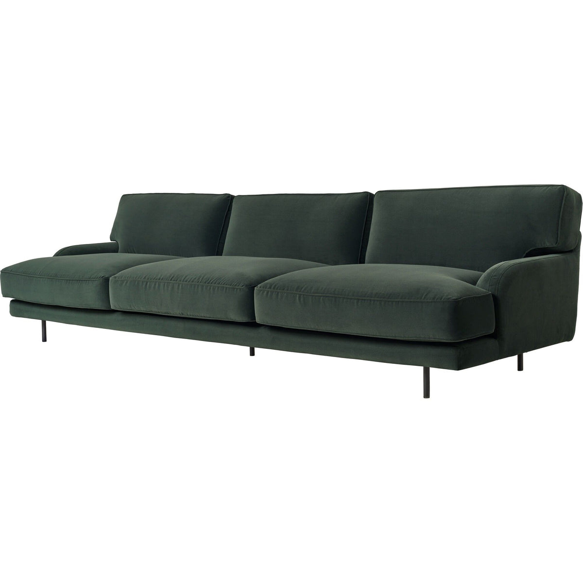 Flaneur 3-Seater Sofa Black/ Asator 0984