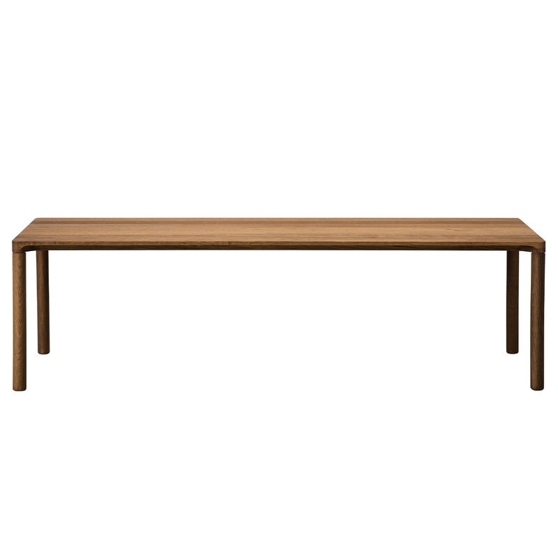 Piloti coffee table by Fredericia #120 x 39 cm, smoked oak #