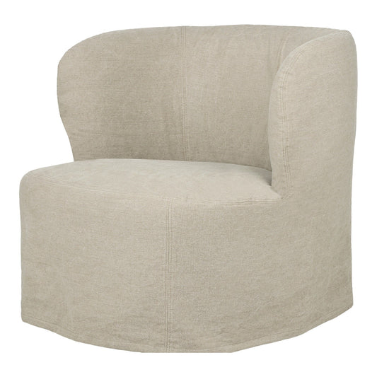 Stay Slipcover Lounge Chair Large Linen 0023