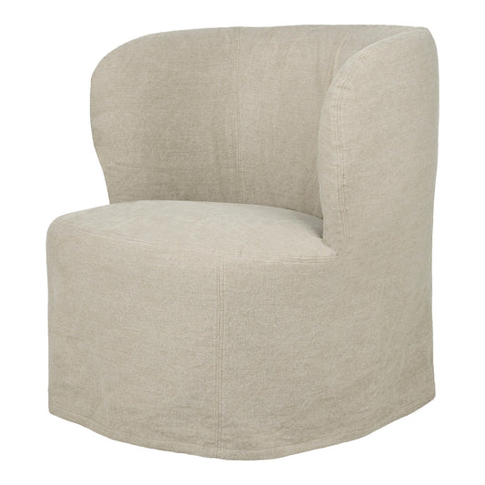 Stay Slipcover Lounge Chair Small Linen 0024