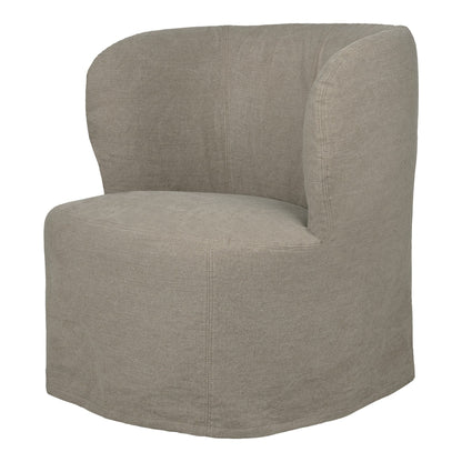 Stay Slipcover Lounge Chair Small Linen 0024