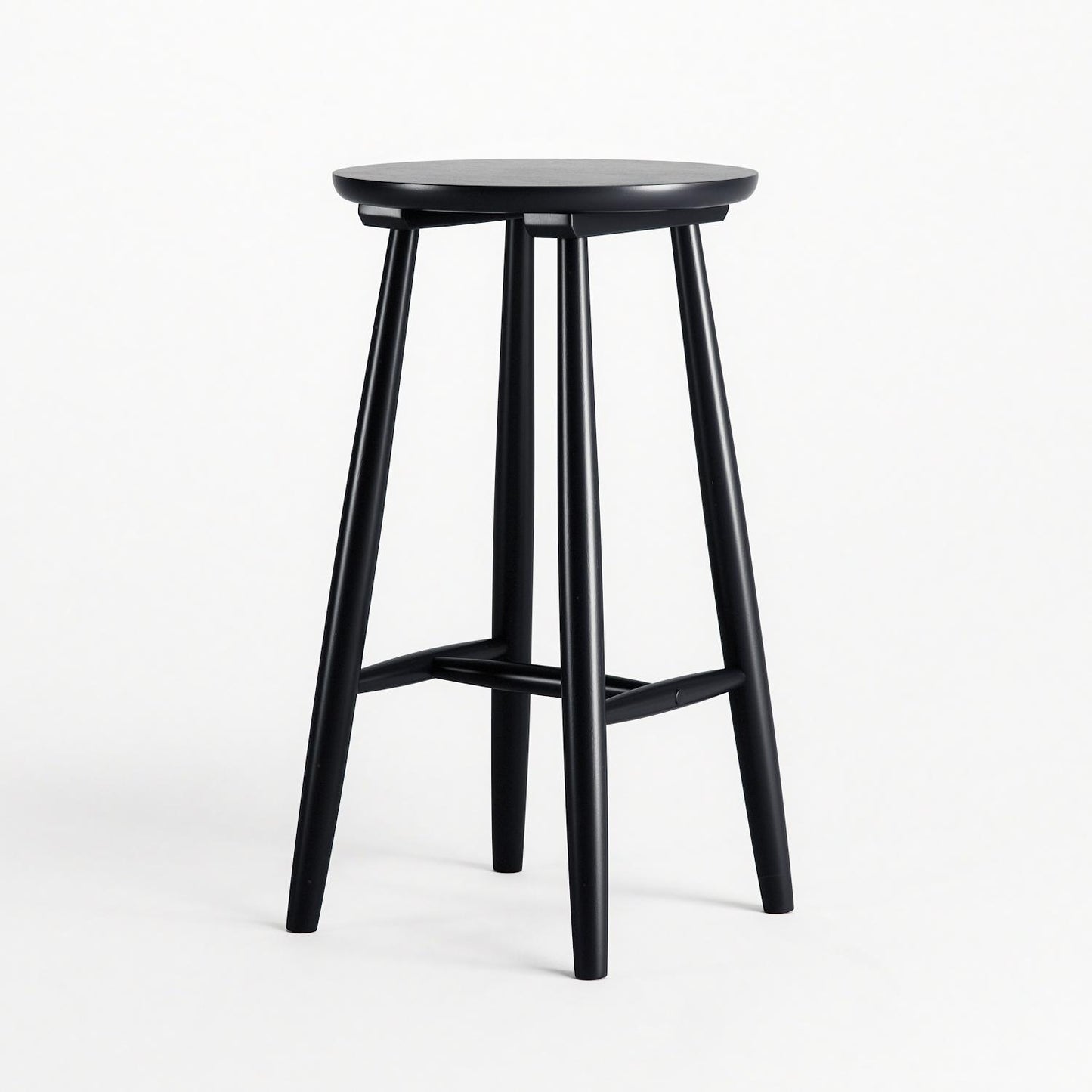 Department Wood H23 Bar Stool Black