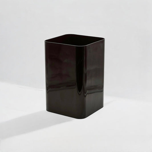 4672 Dark Brown Plastic Paper Basket, 1970s