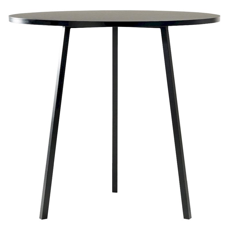 Loop Stand round table 90 cm by HAY #high, black #