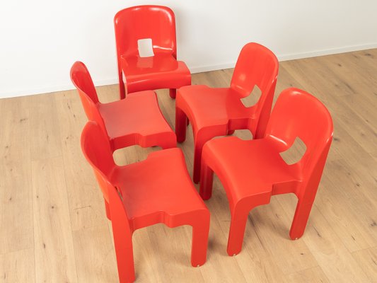 4867 Chair Set by Joe Colombo for Kartell, Set of 5-GPP-2022688