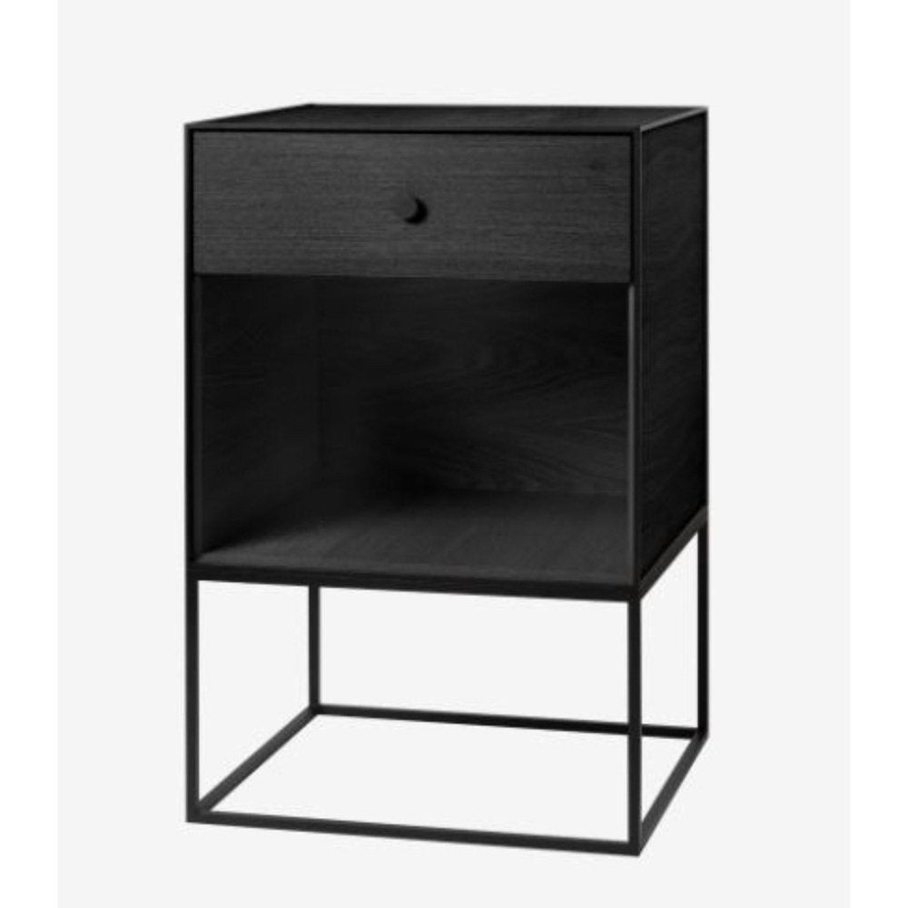 49 Black Ash Frame Sideboard with 1 Drawer by Lassen