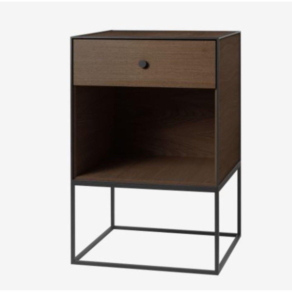 49 Black Ash Frame Sideboard with 1 Drawer by Lassen