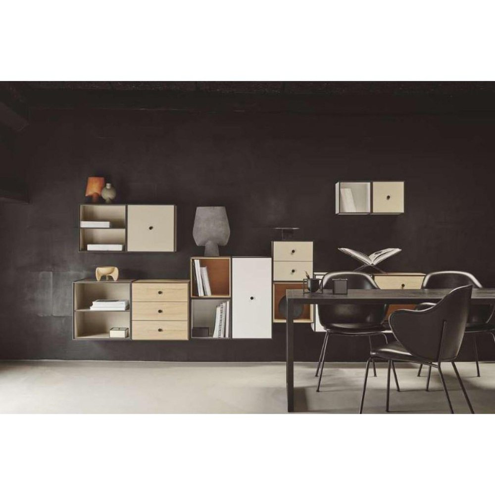 49 Black Ash Frame Sideboard with 3 Drawers by Lassen