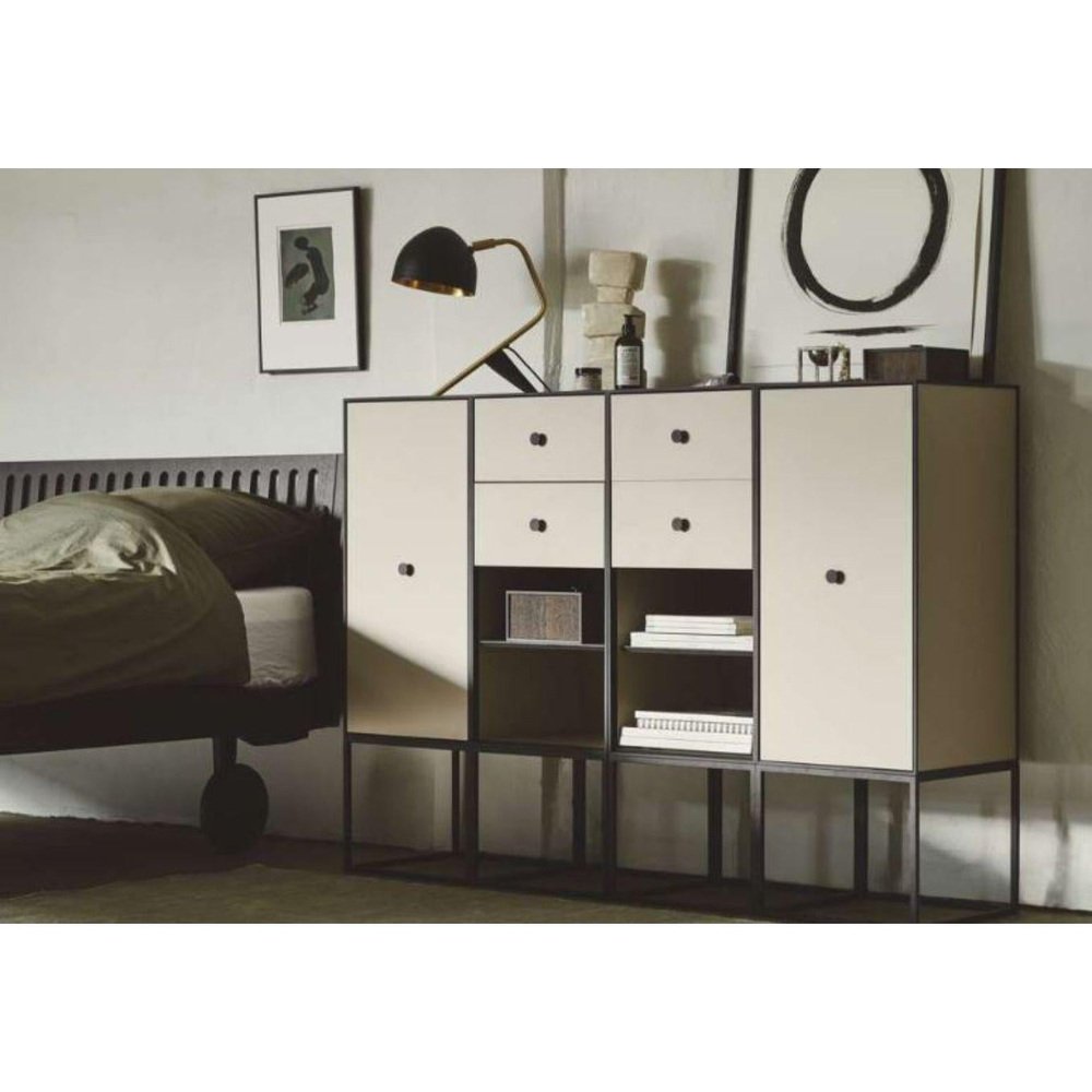 49 Black Ash Frame Sideboard with 3 Drawers by Lassen