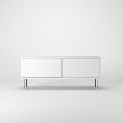 Decotique Vogue TV Bench With Legs 136 White/ Black
