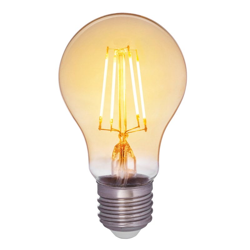 LED Decor Amber standard bulb 4,5W E27 360lm by Airam #dimmable #