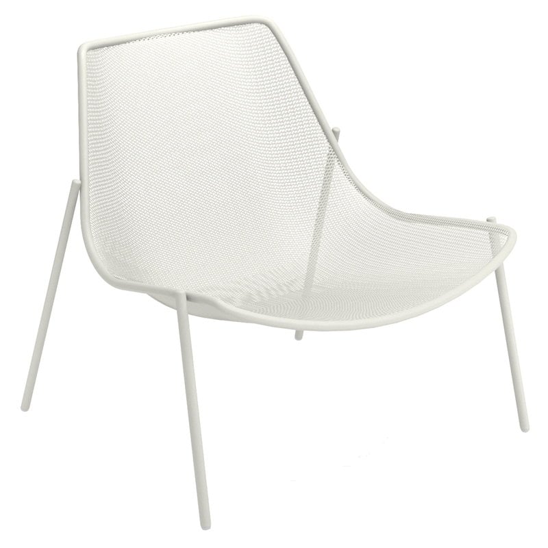 Round lounge chair by Emu #matt white #