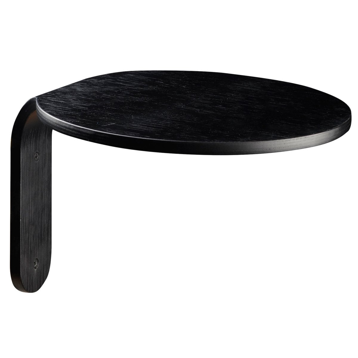 Turn wall shelf, black