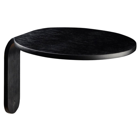 Turn wall shelf, black