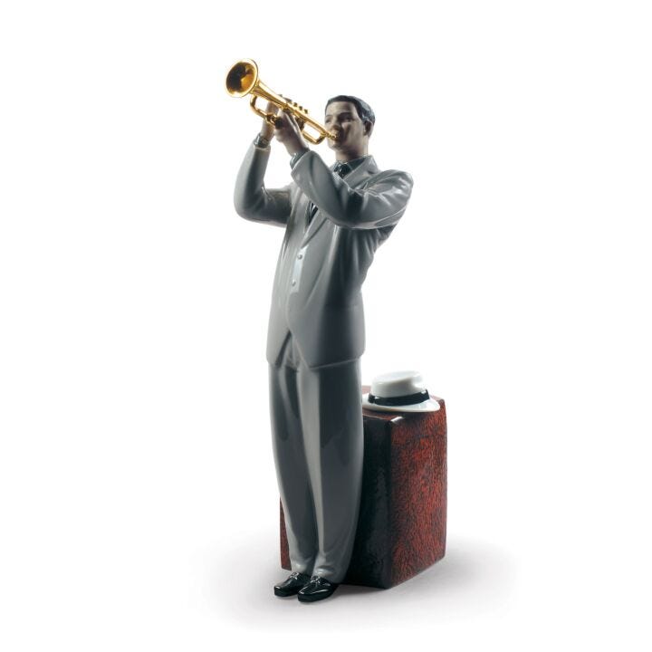Jazz Trumpeter Figurine by Lladró