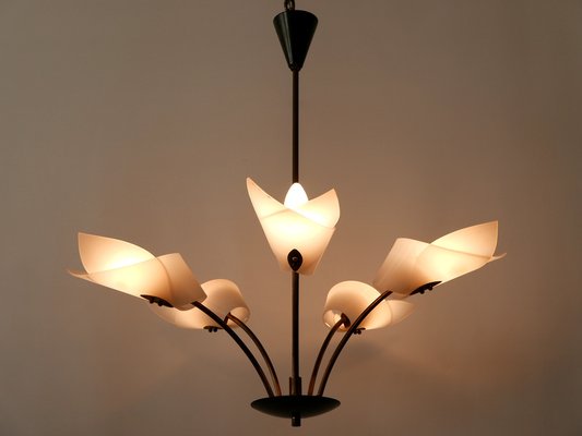 5-Armed Ceiling Lamp, Germany, 1950s-WPT-1405314