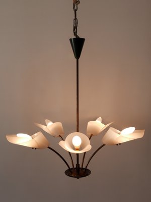 5-Armed Ceiling Lamp, Germany, 1950s-WPT-1405314