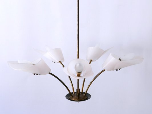 5-Armed Ceiling Lamp, Germany, 1950s-WPT-1405314