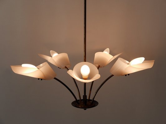 5-Armed Ceiling Lamp, Germany, 1950s-WPT-1405314