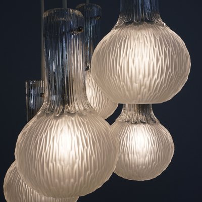 5-Light Battuto Effect Cascade Ceiling Lamp from Limburg, 1970s-RST-1233494