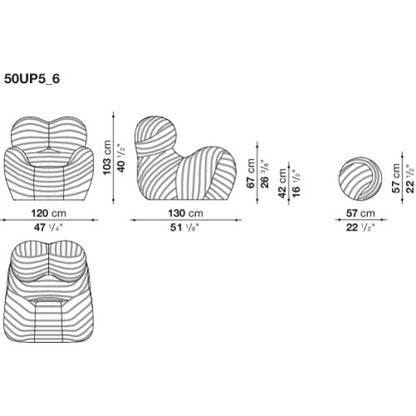 Lounge Chairs Up 50 by B&B Italia #Soara 140
