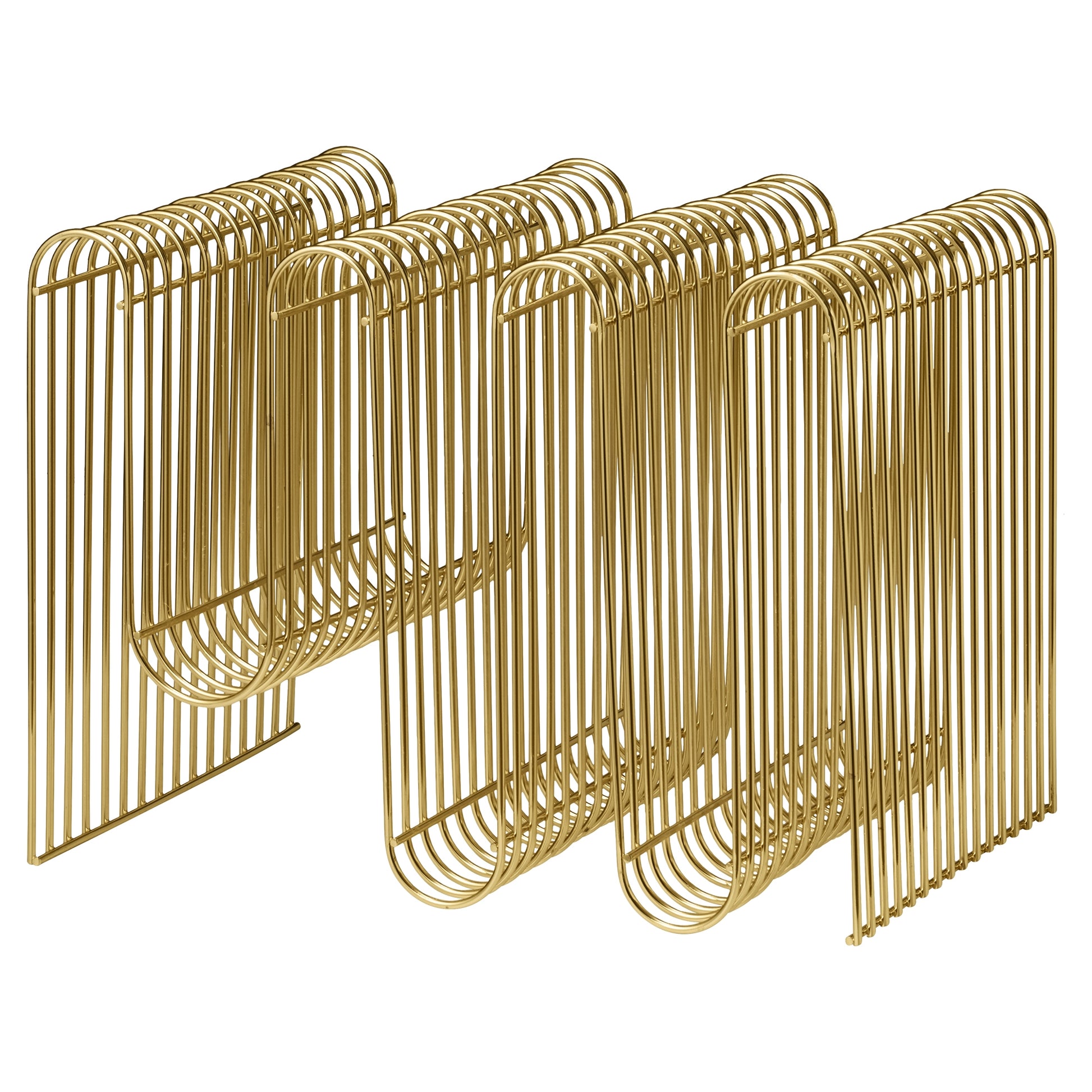 CURVA Magazine Holder by AYTM #Gold