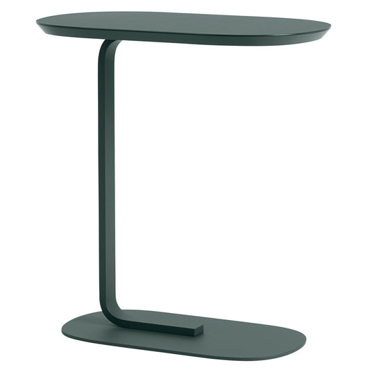 Relate side table, h. 60,5 cm, dark green