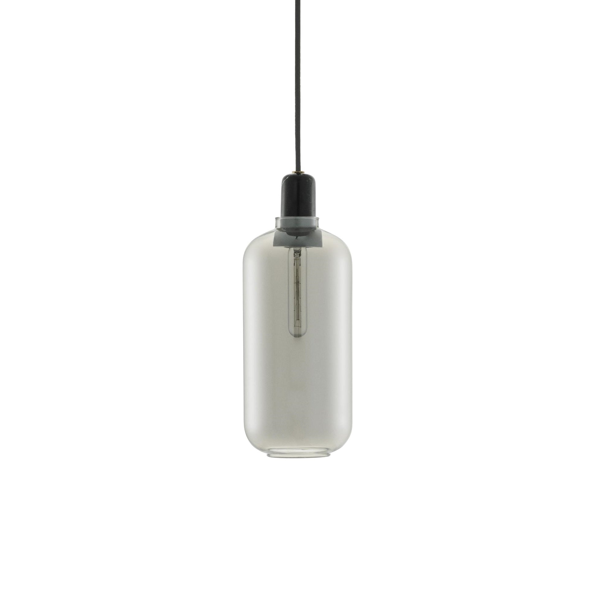 Amp Pendant Lamp Large by Normann Copenhagen #Smoked / Black marble