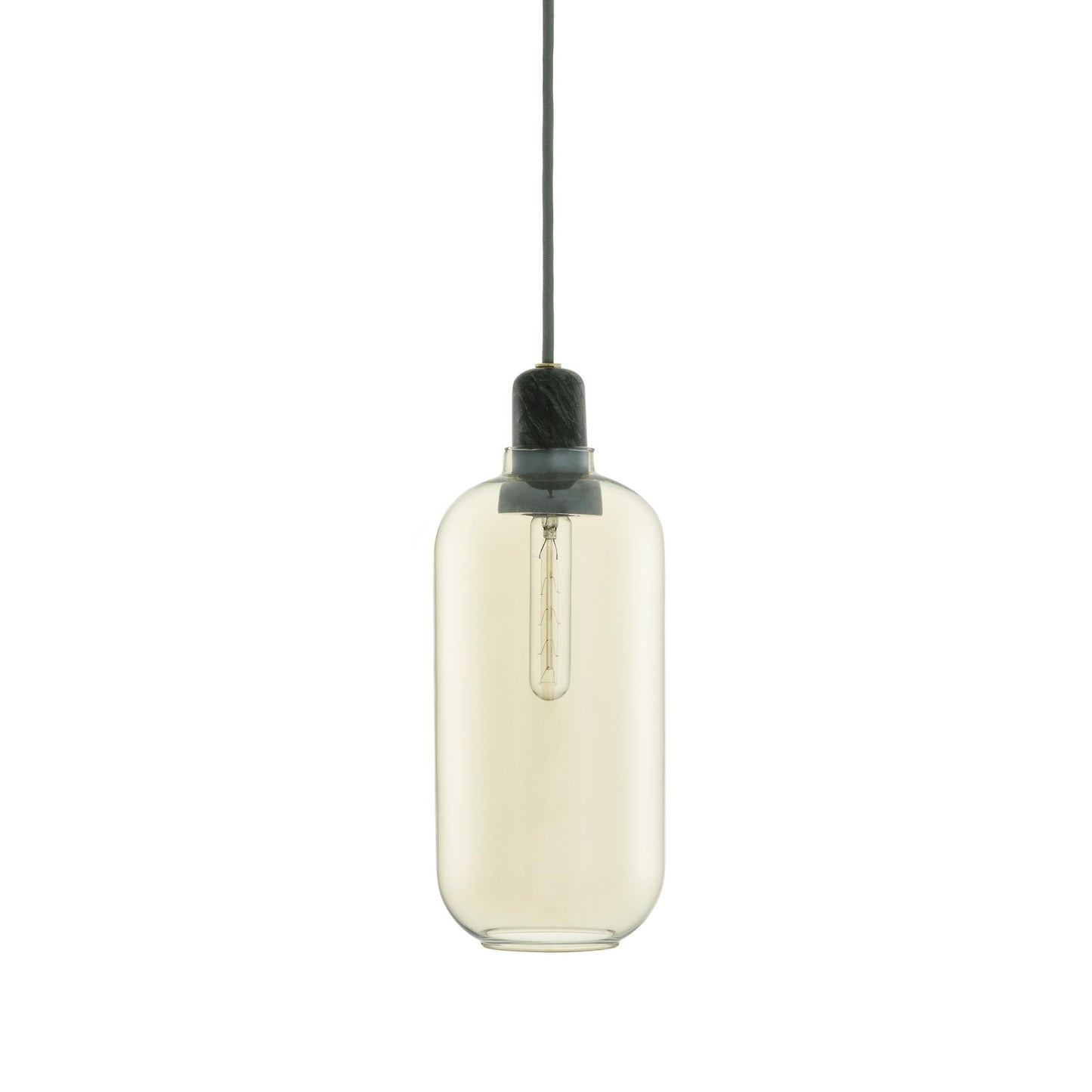 Amp Pendant Lamp Large by Normann Copenhagen #Gold / Green marble